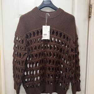 COS Brown Knit Sweater